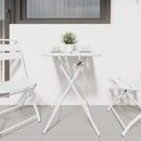 vidaXL Bisztróasztal Fehér 55 x 55 x 72,5 cm Porfestett acél