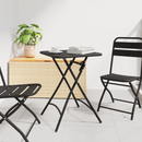 vidaXL Bisztróasztal Antracit 55 x 55 x 72,5 cm Porfestett acél