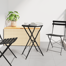 vidaXL Bisztróasztal Antracit Ø 50 x 71 cm Porfestett acél