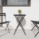 vidaXL Bisztróasztal Antracit Ø 50 x 71 cm Porfestett acél