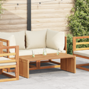 vidaXL Kerti Oldal Asztal Barna 110 x 55 x 35,5 cm Tömör Teakfa