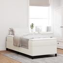 vidaXL Boxrugós ágy Krémszínű 100 x 200 cm Bársonyos szövet
