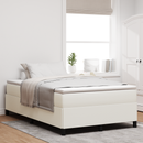 vidaXL Boxrugós ágy Krémszínű 120 x 190 cm Bársonyos szövet