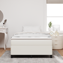 vidaXL Boxrugós ágy Krémszínű 120 x 190 cm Bársonyos szövet