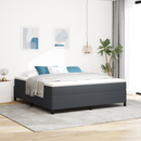 vidaXL Boxrugós ágy Sötétszürke 180 x 200 cm Bársonyos szövet