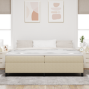 vidaXL Boxrugós ágy Szürke zöld 200 x 200 cm Bársonyos szövet