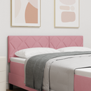 vidaXL Fejtámla Rózsaszín 160 cm Bársony