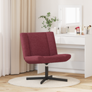 vidaXL Forgószék Bordó 63 x 75 x 76 cm szövet