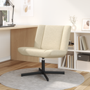 vidaXL Forgószék Krémszínű 63 x 75 x 76 cm szövet