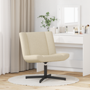 vidaXL Forgószék Krémszínű 63 x 75 x 76 cm szövet