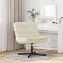 vidaXL Forgószék Krém 63 x 75 x 76 cm Műbőr