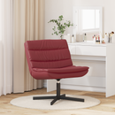 vidaXL Forgószék Bordó 63 x 75 x 76 cm Műbőr