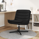 vidaXL Forgószék Fekete 63 x 75 x 76 cm szövet