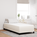 vidaXL Ágy Matrac matracmal Krém 80 x 200 cm szövet