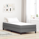 vidaXL Ágy Matrac matracmal Világosszürke 100 x 200 cm szövet