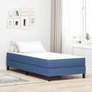 vidaXL Ágy Matrac matracmal Kék 100 x 200 cm szövet