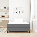 vidaXL Ágy Matrac matracmal Világosszürke 120 x 200 cm szövet