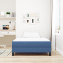 vidaXL Ágy Matrac matracmal Kék 120 x 200 cm szövet