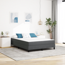 vidaXL Ágy Matrac matracmal Szürke 140 x 200 cm szövet