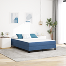vidaXL Ágy Matrac matracmal Kék 140 x 200 cm szövet