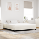 vidaXL Ágy Matrac matracmal Krém 180 x 200 cm szövet