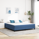 vidaXL Ágy Matrac matracmal Kék 180 x 200 cm szövet