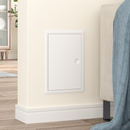 vidaXL Hozzáférési panel Fehér 33,5 x 23 x 3 cm Acél