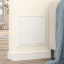 vidaXL Hozzáférési panel Fehér 33 x 33 x 3 cm Acél