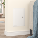 vidaXL Hozzáférési panel Fehér 33 x 23 x 3 cm Acél