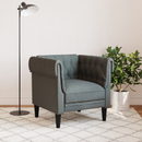 vidaXL Kanapé Sötétszürke 78,5 x 74,5 x 74,5 cm Poliészter