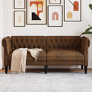 vidaXL Kanapé Barna 182,5 x 74,5 x 74,5 cm Poliészter
