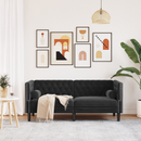 vidaXL Kanapé Fekete 174 x 74,5 x 70,5 cm Bársony