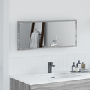 vidaXL Tükör LED -es lámpákkal Szürke Sonoma 90 x 8,5 x 37 cm Faanyag