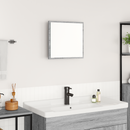 vidaXL LED Fürdőszoba Tükör Szürke Sonoma 40 x 37 x 8.5 cm Faanyag