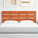 vidaXL Fejtámla fejtámlával Barna 140,5 x 3 x 80 cm Tömör fenyőfa
