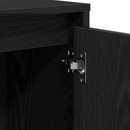 vidaXL Széf Fekete 102 x 29.5 x 75 cm Faanyag