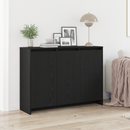 vidaXL Széf Fekete 102 x 29.5 x 75 cm Faanyag