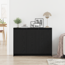 vidaXL Széf Fekete 102 x 29.5 x 75 cm Faanyag