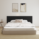 vidaXL Ágyszerkezet Fejtámla Fekete tölgy 160 x 1.5 x 80.5 cm Faanyag