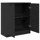 vidaXL Széf Fekete tölgy 60 x 30 x 70 cm Faanyag