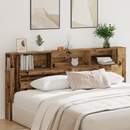 vidaXL Fejhajtó szekrény Öreg fa 220 x 18,5 x 102,5 cm Faanyag
