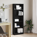 vidaXL Könyvespolc Fekete tölgy 60 x 24 x 176 cm Faanyag