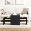 vidaXL Egymásba helyezhető asztalok Fekete tölgy 100 x 48 x 40 cm