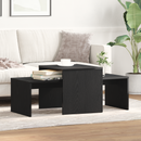 vidaXL Egymásba helyezhető asztalok Fekete tölgy 100 x 48 x 40 cm