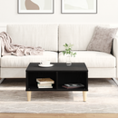 vidaXL Dohányzóasztal Fekete tölgy 60 x 60 x 30 cm Faanyag