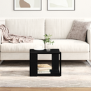 vidaXL Dohányzóasztal Fekete tölgy 40 x 40 x 30 cm Faanyag