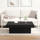 vidaXL Dohányzóasztal Fekete tölgy 90 x 90 x 28 cm Faanyag