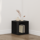 vidaXL Sarokpolcok Fekete tölgy 33 x 33 x 34,5 cm Faanyag