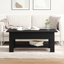 vidaXL Dohányzóasztal Fekete tölgy 102 x 55 x 42 cm Faanyag