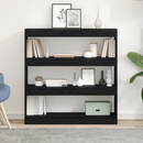 vidaXL Könyvespolc Fekete tölgy 100 x 30 x 103 cm Faanyag